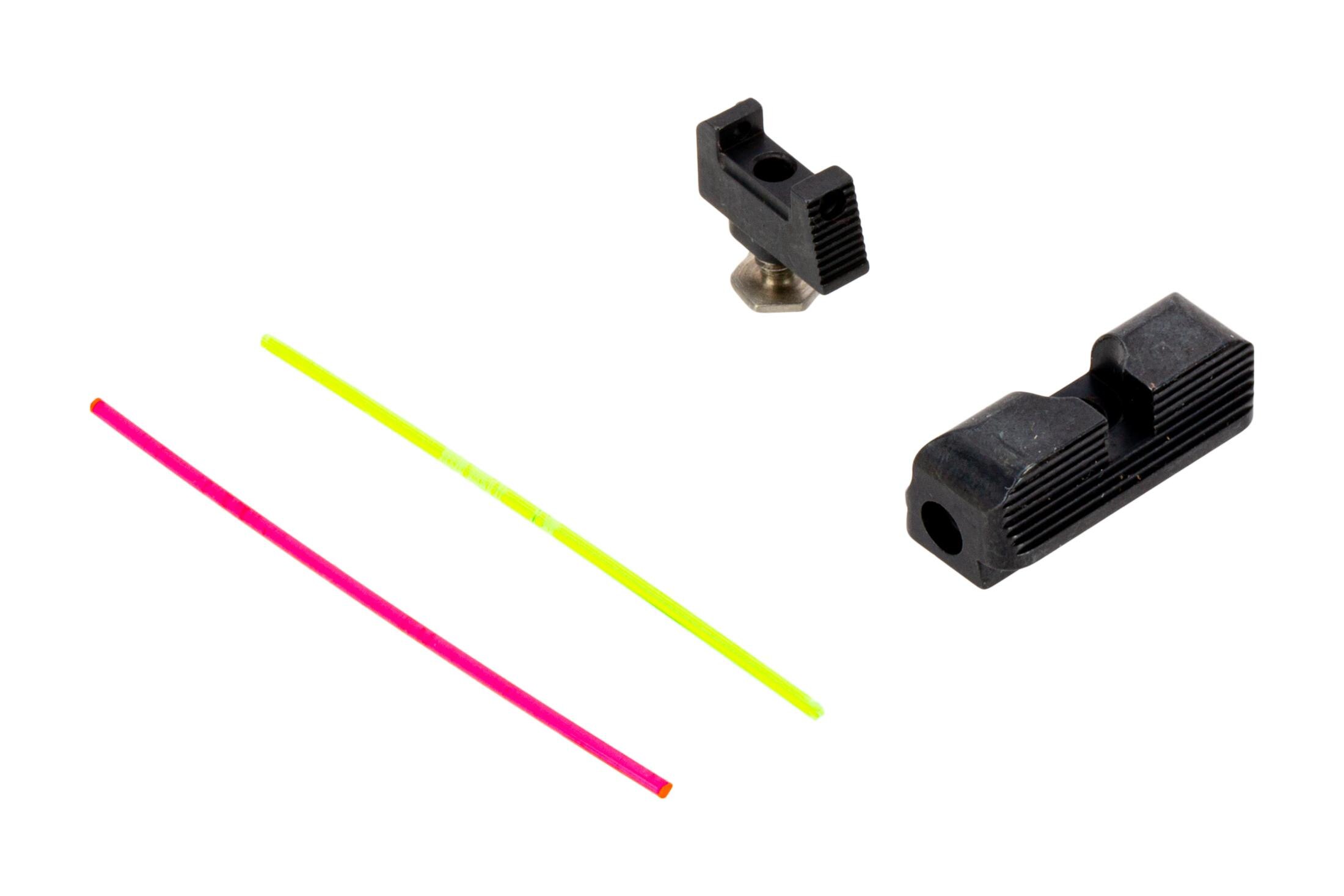 TTI Ultimate Fiber Optic Sight Set for Glock MOS Standard Height GSSF002